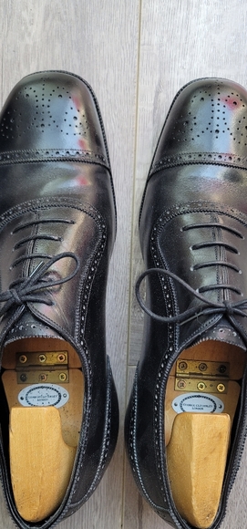 GJ Cleverley BESPOKE Black Captoe Oxford - Picture 5 of 6